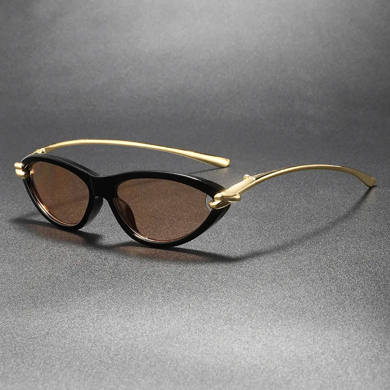 Mode Sexy Cat Eye Sonnenbrille Frauen Mode Luxus Marke Kleine Rahmen Sonnenbrille Frauen Retro Retro Leopard Print Elegante Glasse Image