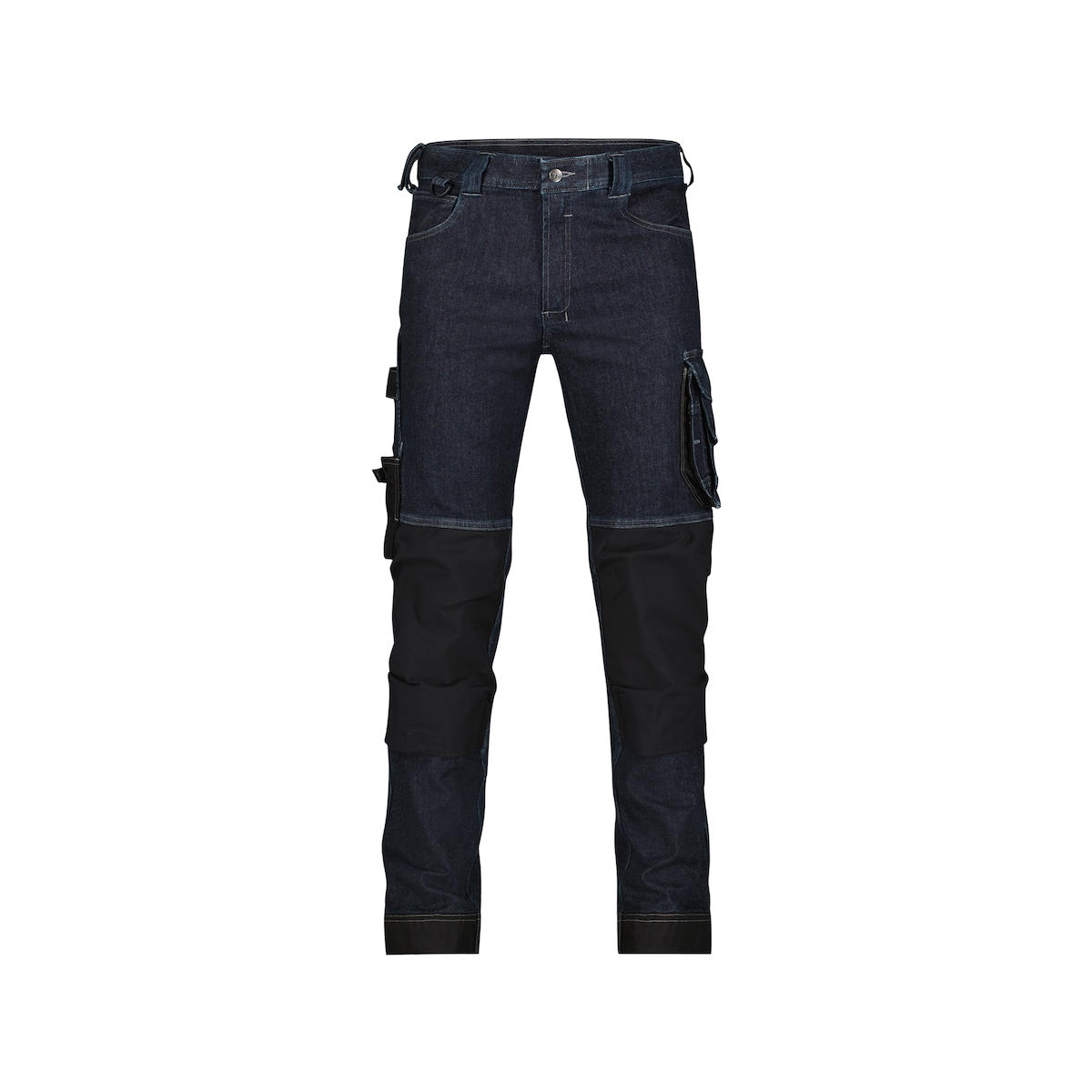 DASSY Stretch-Arbeitsjeans KYOTO - Mit Kniepolstertaschen - 4-Wege-Stretch jeansblau/schwarz 60 STANDARD Image