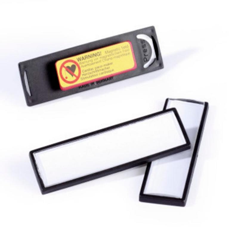 DURABLE Clip Card Namensschilder Magnet 6,7 x 1,7 cm Kunststoff 25 Stück Image