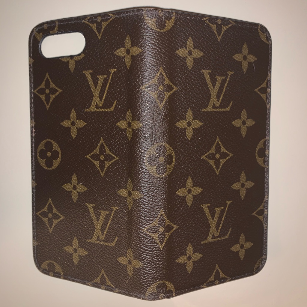 Louis Vuitton Accessories | Genuine Louis Vuitton Iphone 7+ 8+ Folio Phonecase | Color: Brown/Tan | Size: Iphone 7+ Or Iphone 8+