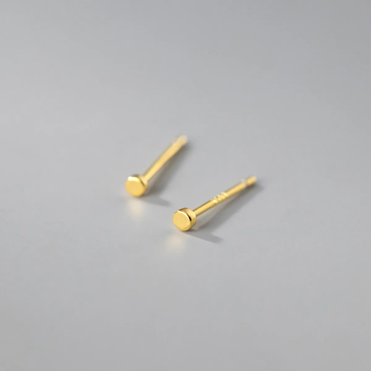 Orecchini in argento Sterling 925 per donna orecchini a bottone in argento 925 Super piccoli orecchini da donna rotondi in argento 925 Keep Piercing