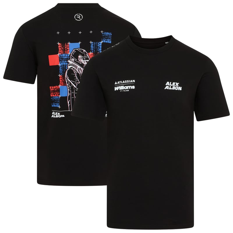 T-shirt graphique unisexe Rokit Williams Racing X Reflo Alex Albon - unisexe Taille: M