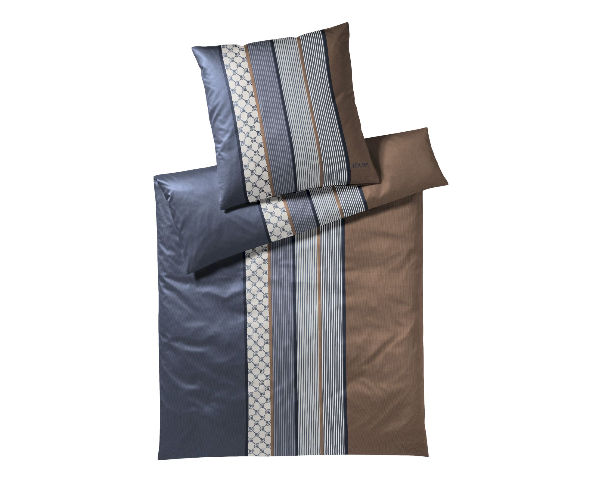 JOOP! »Cornflower Stripes« Deep Ocean 4069-28 Bettwäsche / 155x200 cm / 80x80 cm Image