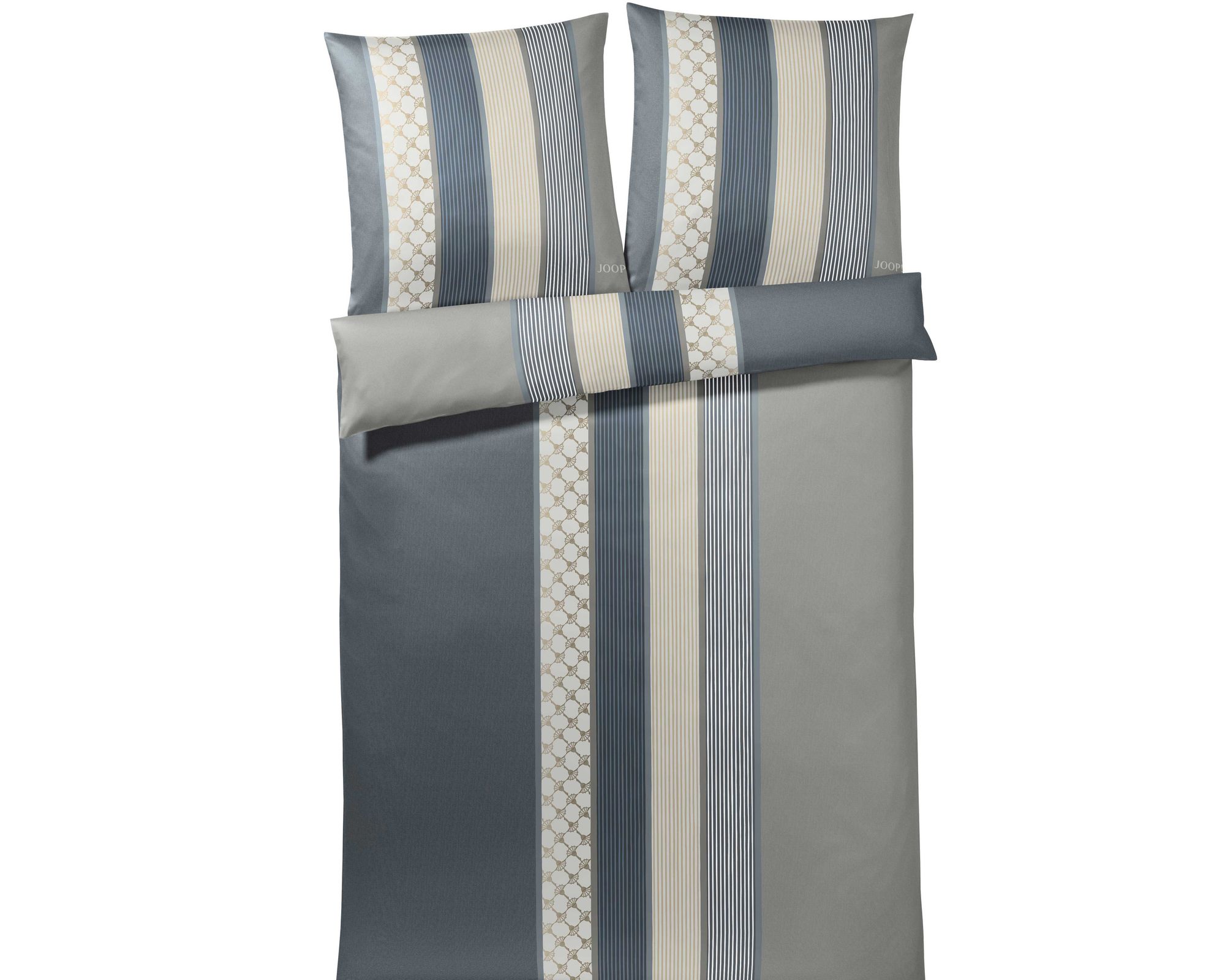 JOOP! »Cornflower Stripes« Deep Coal 4069-09 Bettbezug (Bettwäsche) / 155x220 cm Image