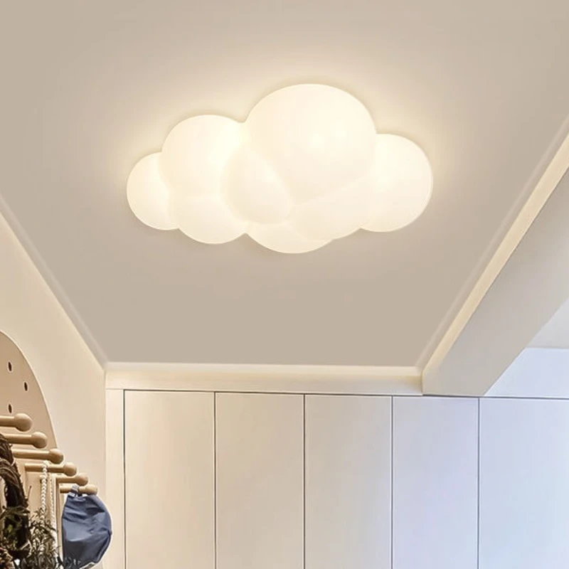 Wolke Deckenlampe LED Kinderzimmer Nachttischlampe Minimalistisch Modern Junge Mädchen Schlafzimmer Kinderzimmer Jugendzimmer Dekor Deckenleuchte