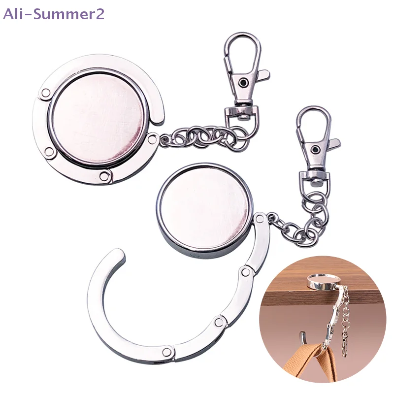 Sommermode Tragbare Metall-Klapphaken für Taschen Mehrzweck-Rutschfeste Tischhaken Einzigartige Teile Handtaschenhaken