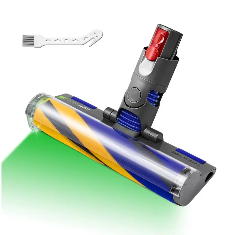 【NEU A39M】 Für Dyson V12 Detect Slim/V10 Digital Slim Staubsauger Kompatibler Laser-Soft-Roller-Reinigungskopf, beleuchtet Staub Image