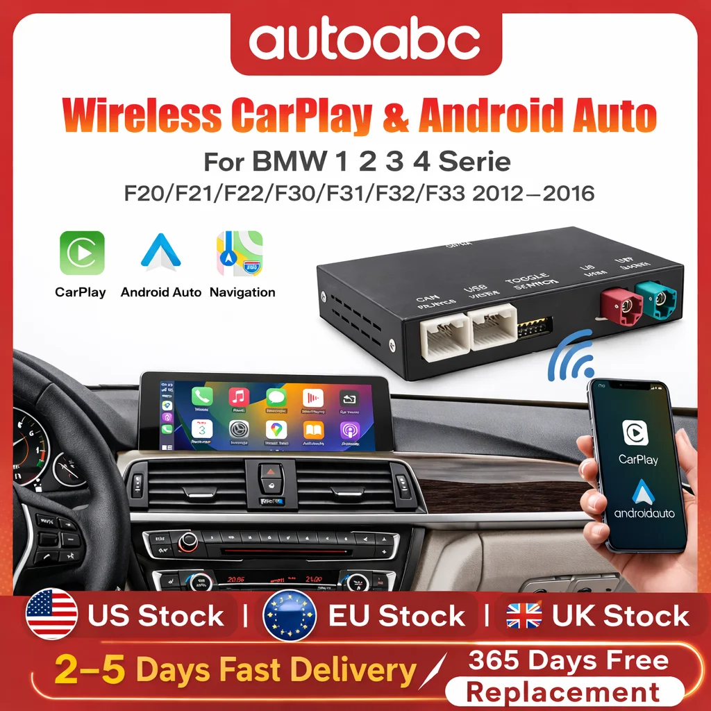 Kabelloses CarPlay Android für BMW NBT CIC System 1 2 3 4 5 Serie X1 X3 X4 X5 F20 F21 F30 F31 F34 F10 F48 F25 F26 F15 F60 F10 E84 Image