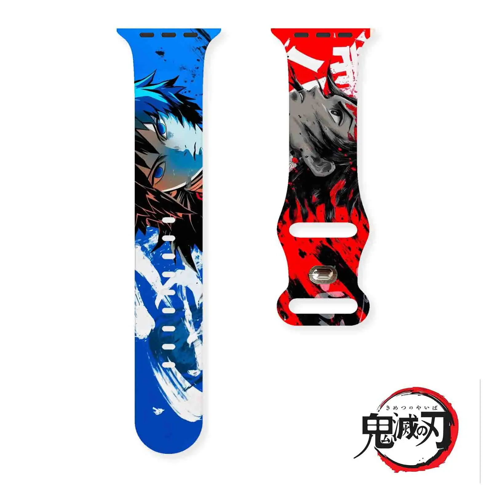 Demon Slayer New Series Armband für Apple Watch 11 10 9 8 7 SE Silikonbänder Austauschbares Armband für iWatch 46 mm 42 mm 41 mm 40 mm Image