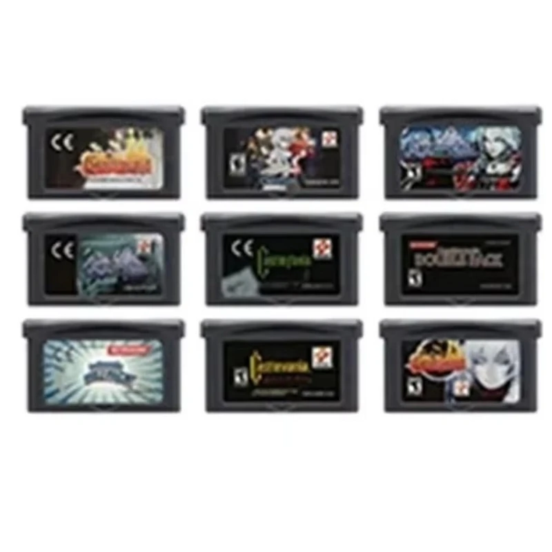 32-Bit-Videospielkonsolen-Cartridge GBA-Spielkarte Castlevania: Aria of Sorrow, Harmony of Dissonance, Dawn, Circle of the Moon Image