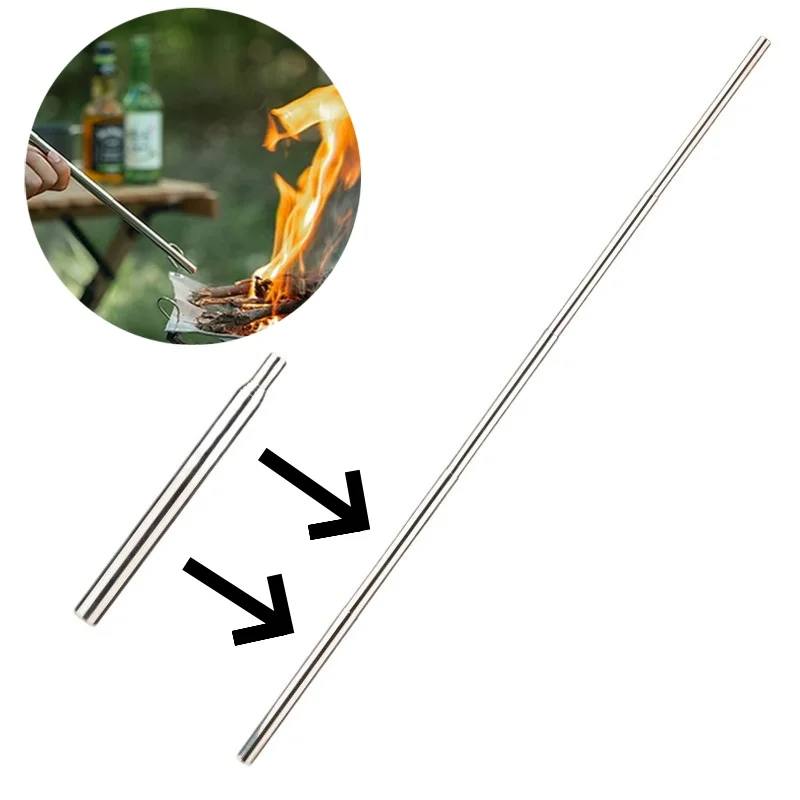 Outdoor Survival Tool Feuer Starter Tools Kit Camping Werkzeug Zusammenklappbare Tasche Faltenbalg Picknick Luftstrahlen Blasrohr Einziehbar