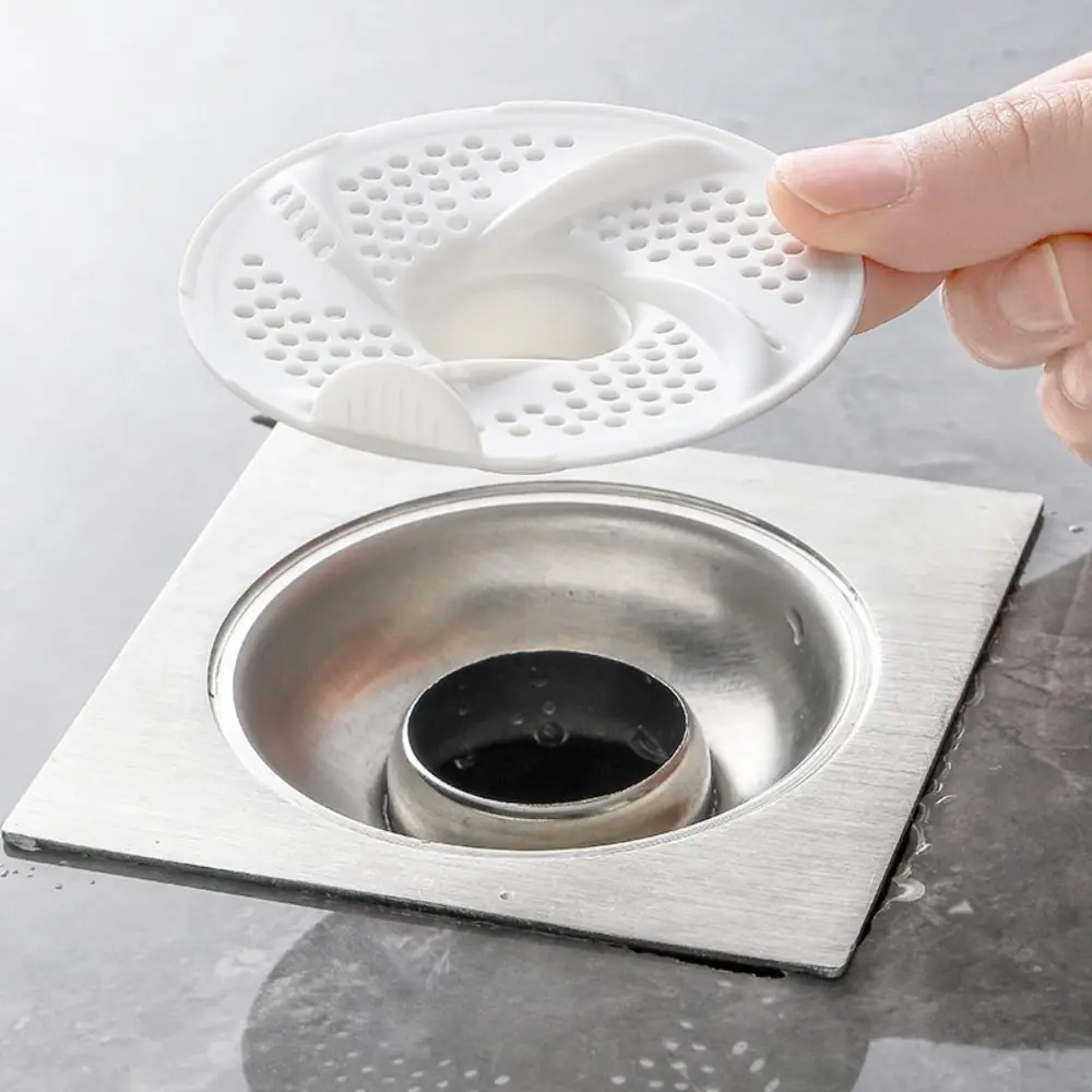 3 stücke Hygienische Vortex Bodenablauf Anti-Verstopfung Rotierenden Haar Collector Mesh Design Bug Proof Ablauf Abdeckung Küche Waschbecken Image