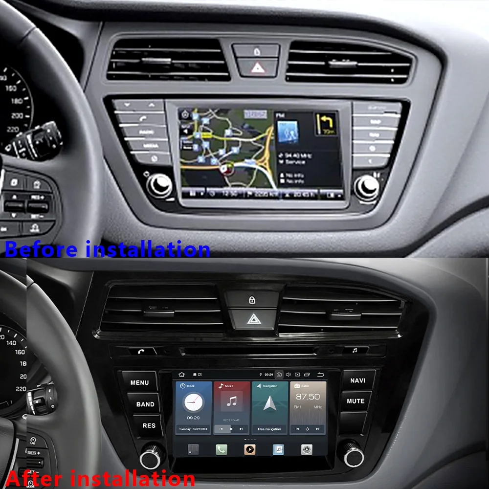 CHSTEK Android 13 Carplay Auto Radio Für Hyundai I20 II GB Elite 2014-2018 Multimedia Autoradio WIFI 4G GPS DSP Player Kopf Einheit Image
