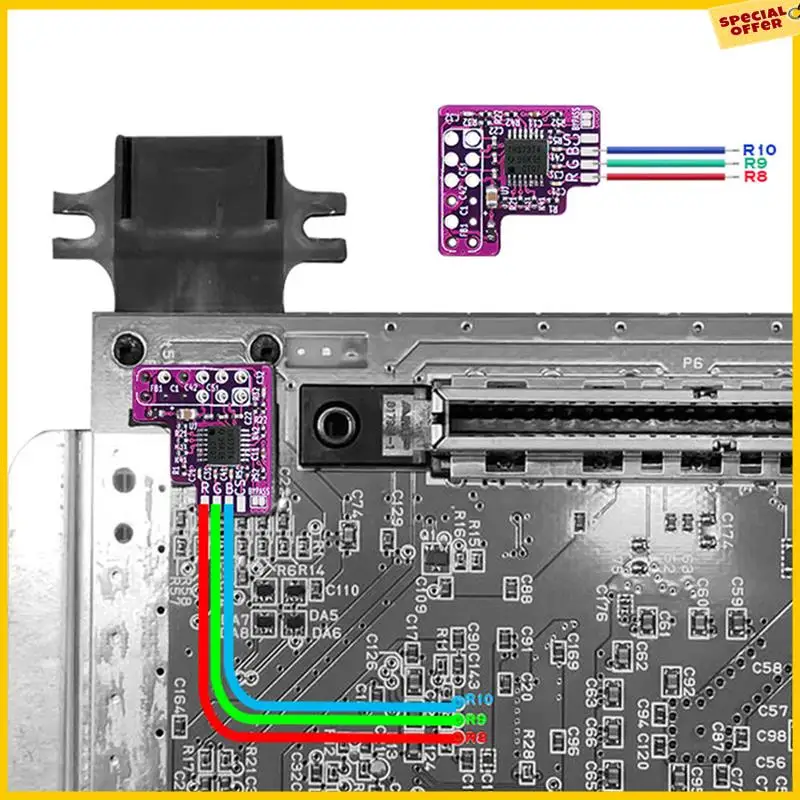 A25P N64 RGB MOD Kit für N64 NTSC Konsolen RGB Modul Chip für Nintendo 64 NTSC Modifiziertes RGB Ausgangsmodul Langlebig Image