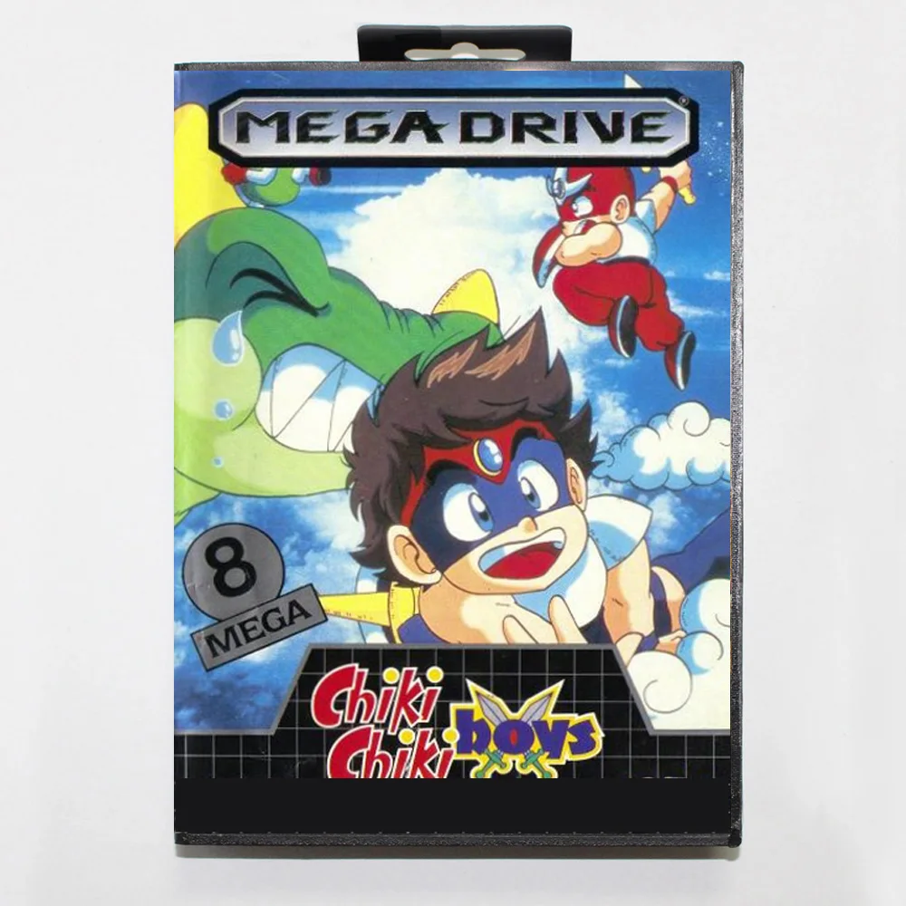 New Arrival Chiki Chiki Boys MD Game Card 16 Bit BR Cover for Sega Megadrive Genesis Video Game Console Cartridge