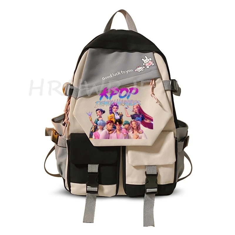 Sacs à dos KPop Demon Hunters Ins Rumi Mira Zoey HUNTR/X Saja, sac d'école pour garçons et étudiants, sac d'école de grande capacité pour femmes