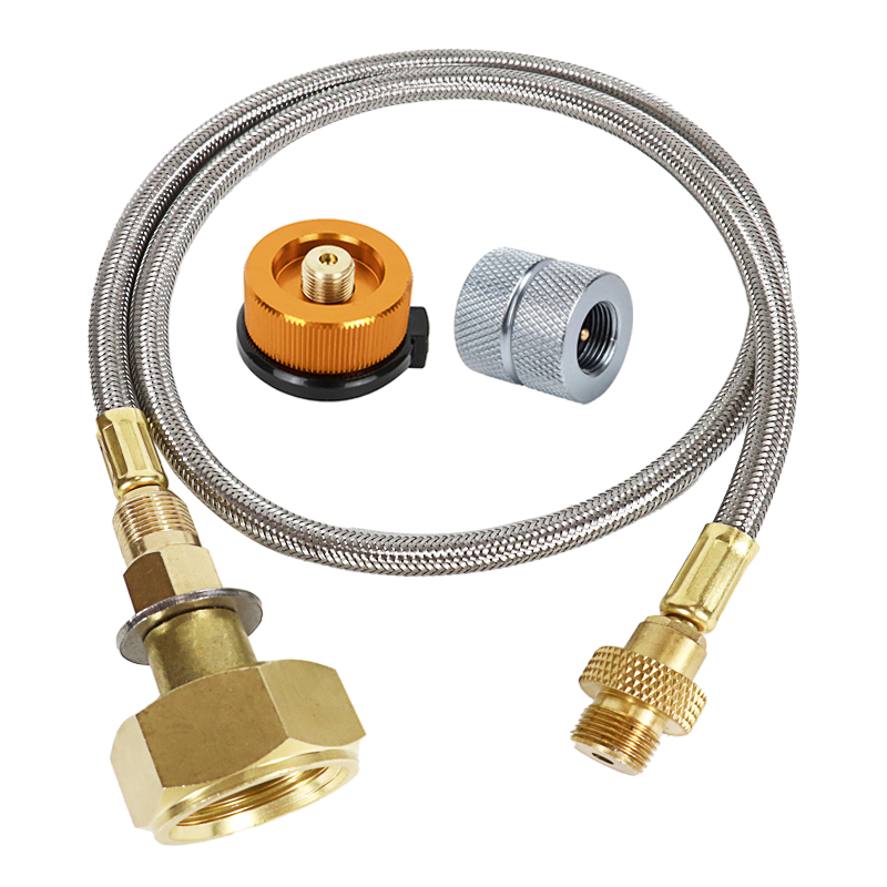 Camping Gas Stove Propane Refill Adapter Outdoor Burner LPG Cylinder Hose Connector For Propane Tanks a