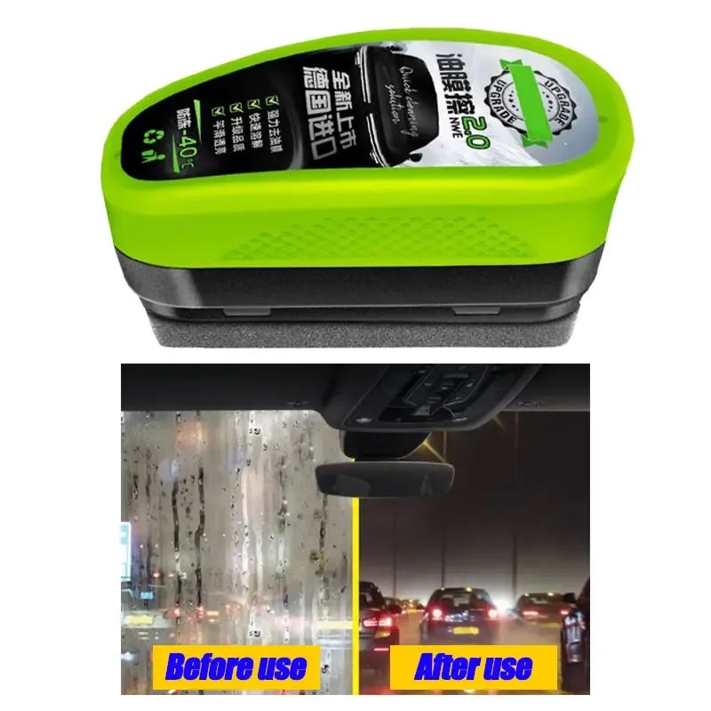 Car Glass Oil Film Remover Cleaning Brush For Windshield Automotive Glass Sponge Cleaner Car Glass Oil Film Remover Cleaning Brush For Windshield Automotive Glass Sponge Cleaner