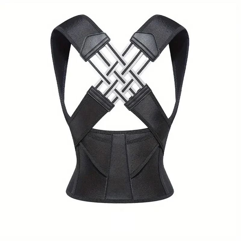 Ergonomic Dual Zone Spinal Realignment Brace black s