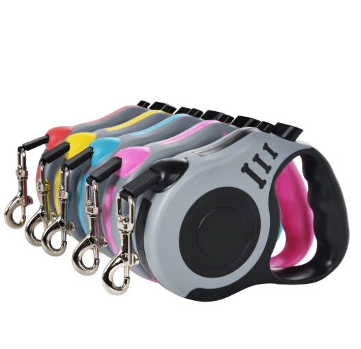 Durable Retractable Dog Leash For Small Dogs With Automatic Lock (3M 5M) purple And Black 3m