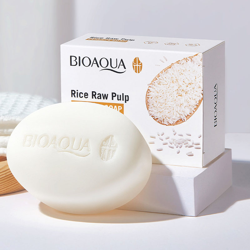 White Rice Pulp Facial Soap Moisturizing & Oil Control Facial Cleanser White Rice Pulp Facial Soap Moisturizing & Oil Control Facial Cleanser