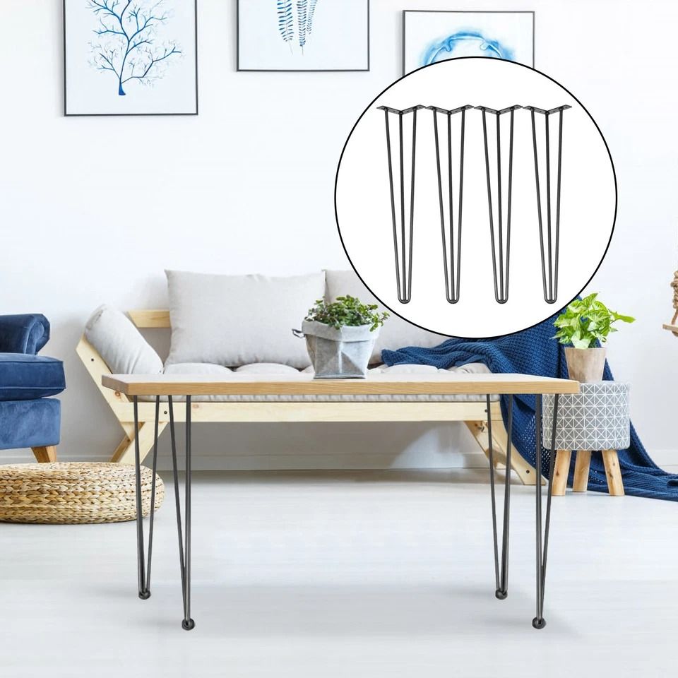 Premium Heavy Duty Hairpin Table Legs Set Of Industrial Furniture Legs Premium Heavy Duty Hairpin Table Legs Set Of Industrial Furniture Legs