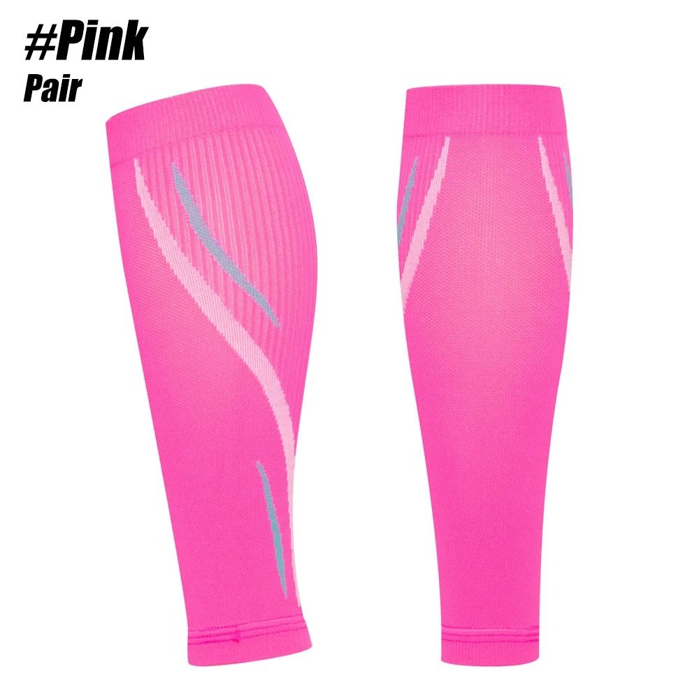 Professional Medical Grade Calf Compression Sleeves (Pair) pink m