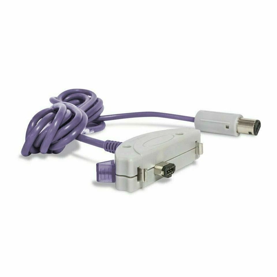 GameBoy Advance To GameCube Link Cable Adapter Purple Connector For GBA & GameCube GameBoy Advance To GameCube Link Cable Adapter Purple Connector For GBA & GameCube