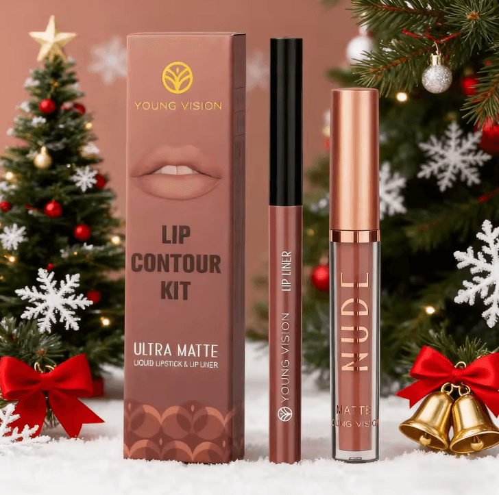 Young Vision 2 Color Matte Rotatable Lip Liner Set Waterproof Long Lasting Lip Contour Pencil 8078 02