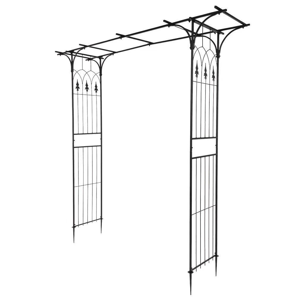 Garden Archway Pergola Trellis Iron Patio Arbor For Climbing Plants And Vines Garden Archway Pergola Trellis Iron Patio Arbor For Climbing Plants And Vines
