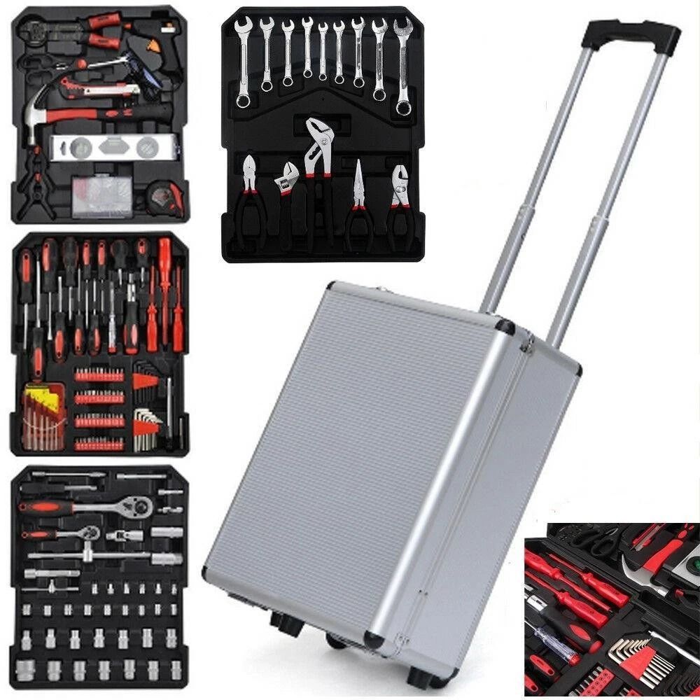 Mechanics Tool Set With Socket Wrenches & Trolley Case Ultimate Tool Kit For Home & Professional Use Mechanics Tool Set With Socket Wrenches & Trolley Case Ultimate Tool Kit For Home & Professional Use