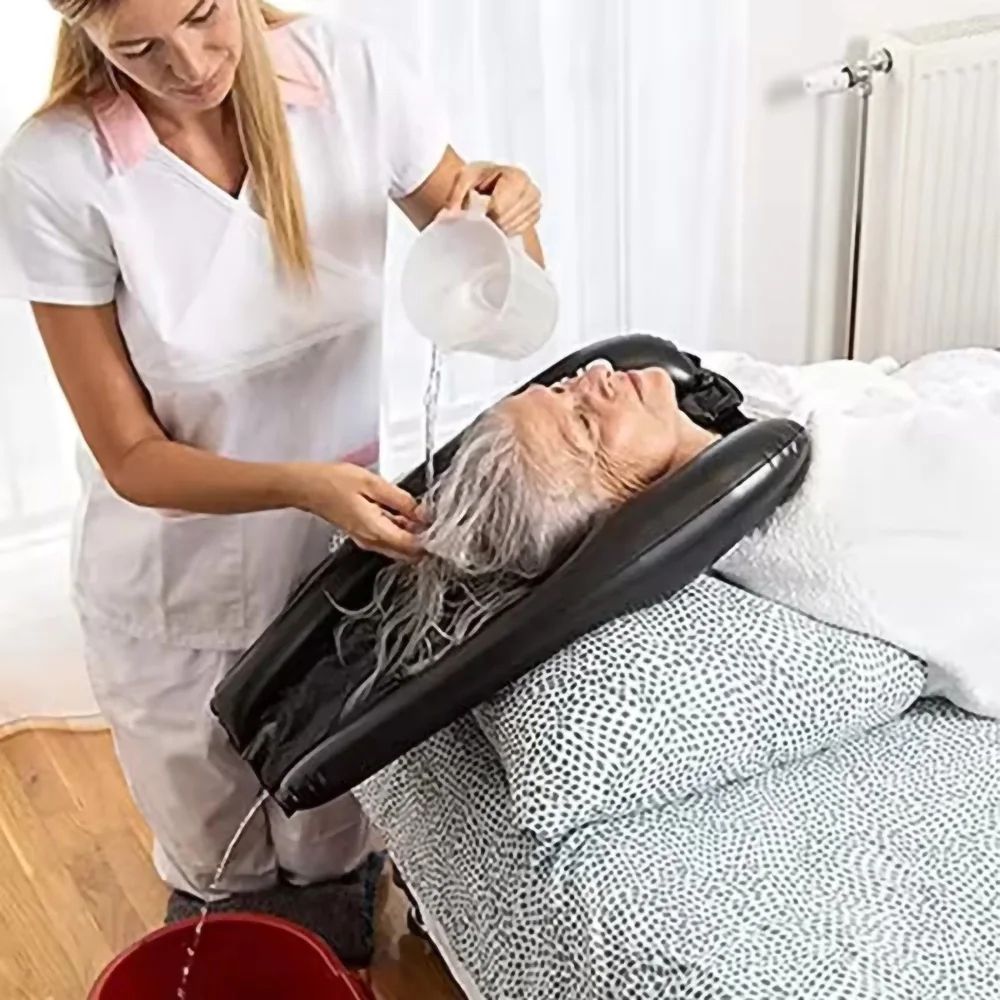 Portable Inflatable Shampoo Basin Bedside Hair Wash Solution Portable Inflatable Shampoo Basin Bedside Hair Wash Solution