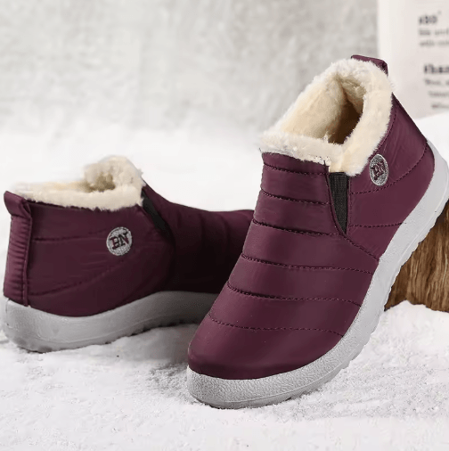 Mens Fur Lined Winter Snow Boots Warm Casual Ankle Boots blue 42