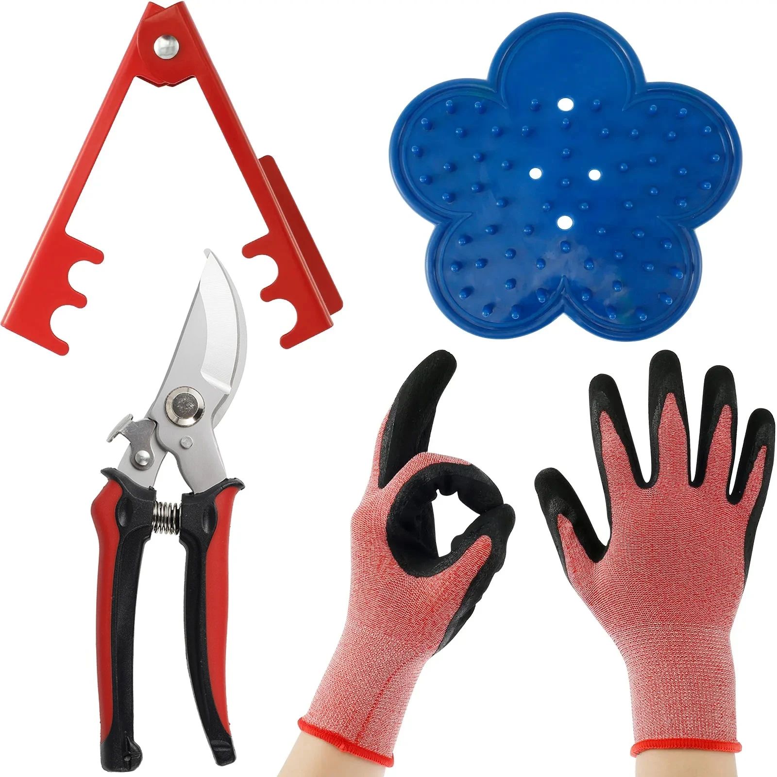 RoseEase Thorn Stripper Tool With Gloves For Safe Gardening a