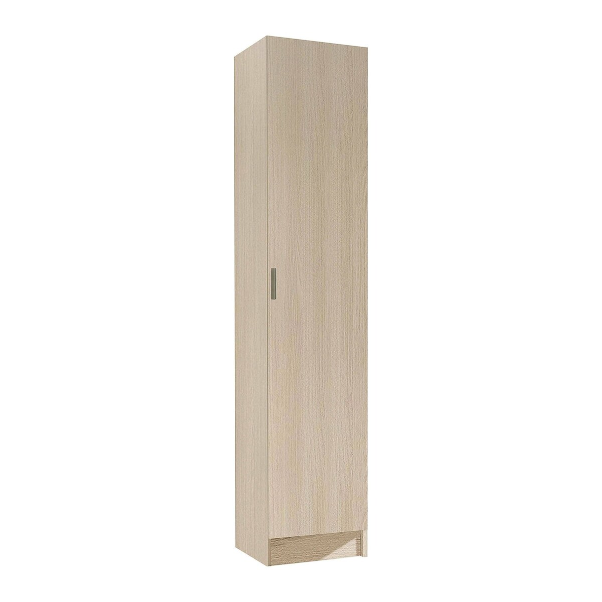 Dmora Mehrzweck-Kabinett Clearwater, Beistellschrank mit 1 Tür, Schuhregal Kleiderschrank mit Regalen, Vertikales Schuhregal, 37x37h180 cm, Eiche Image