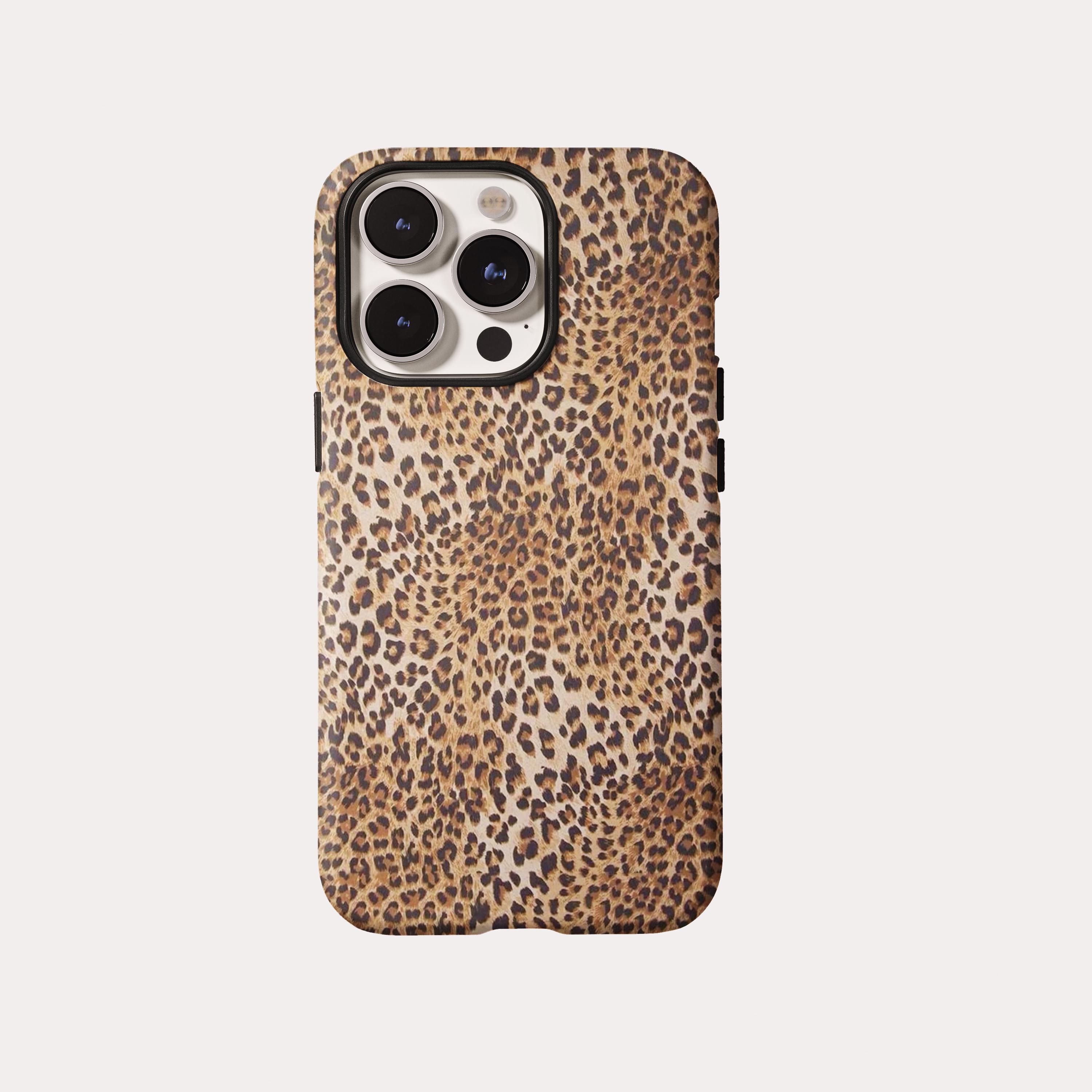 Custodia per telefono con stampa leopardata vintage, custodia per telefono con stampa animalier alla moda per iPhone 17 16 15 14 13 12 11 Pro Max, Sam