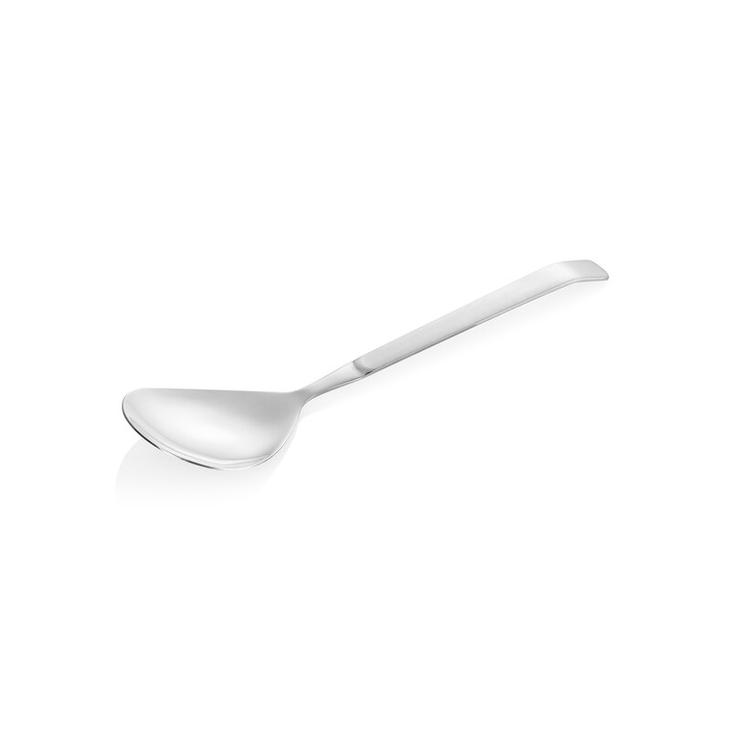 WAS Germany 18x Servierlöffel Kitchen Tool Buffet, 32 cm, geschlossen, Chromnickelstahl Image