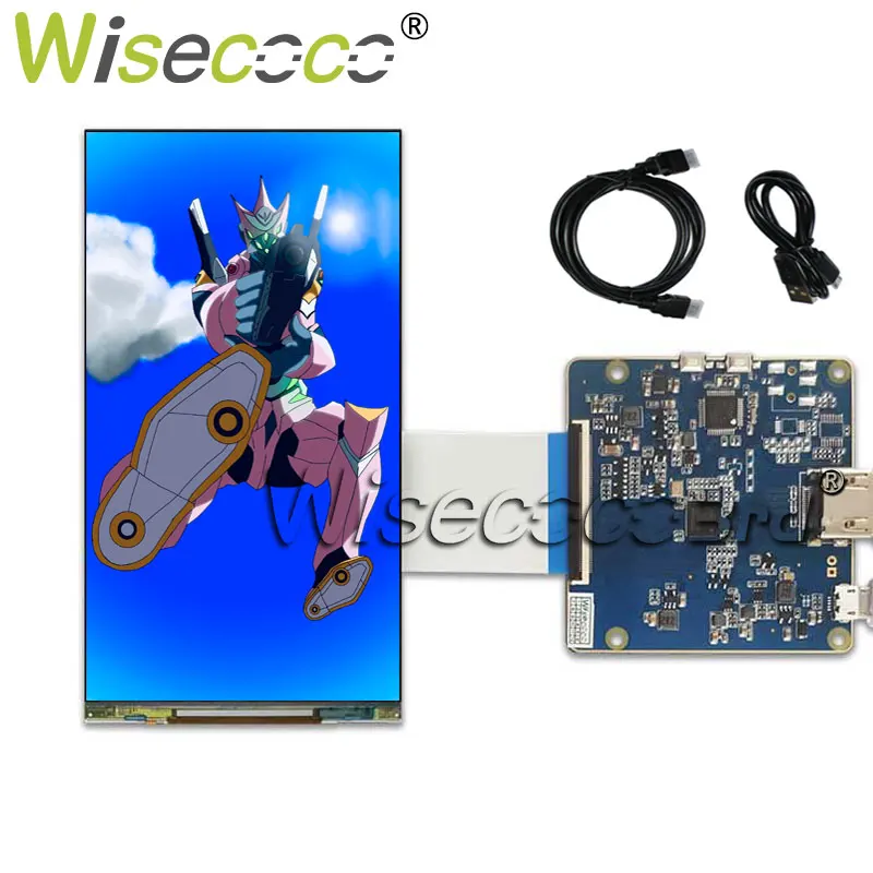6 Zoll 2k Bildschirm 1440x2560 LCD-Bildschirm Modul Himbeer Pi PC-Display Mipi Treiber Board Wisecoco Displays Image