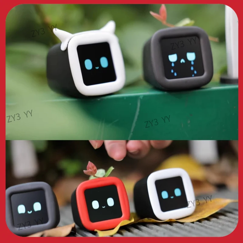Nouveautés en promotion : Robot expressif Mengqiu Mos pour voiture, utilisable comme jouet intelligent et ornement de bureau dans les voitures familiales, avec fonction hors ligne