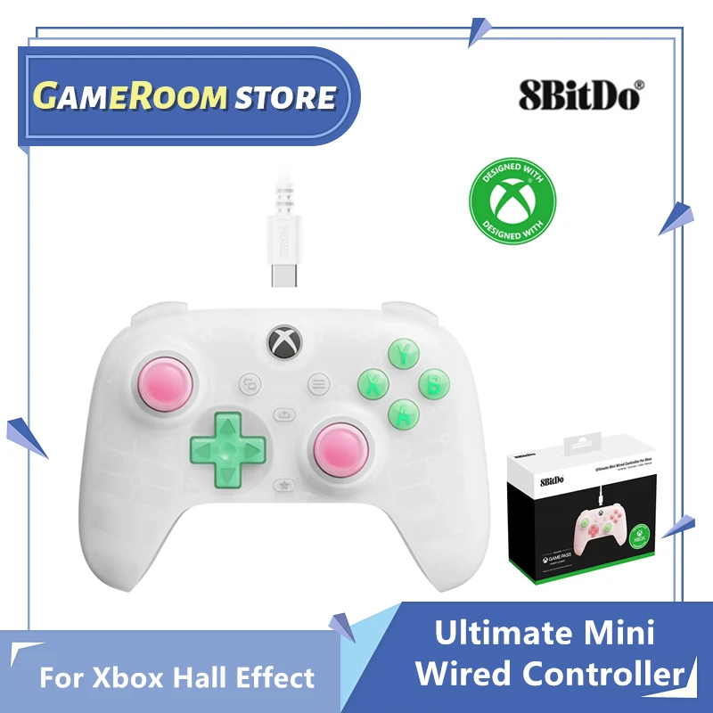 8BitDo Ultimate Mini Wired Controller for Xbox Hall Effect Joysticks and Triggers For Xbox Series X/S, Xbox One, Windows 10/11