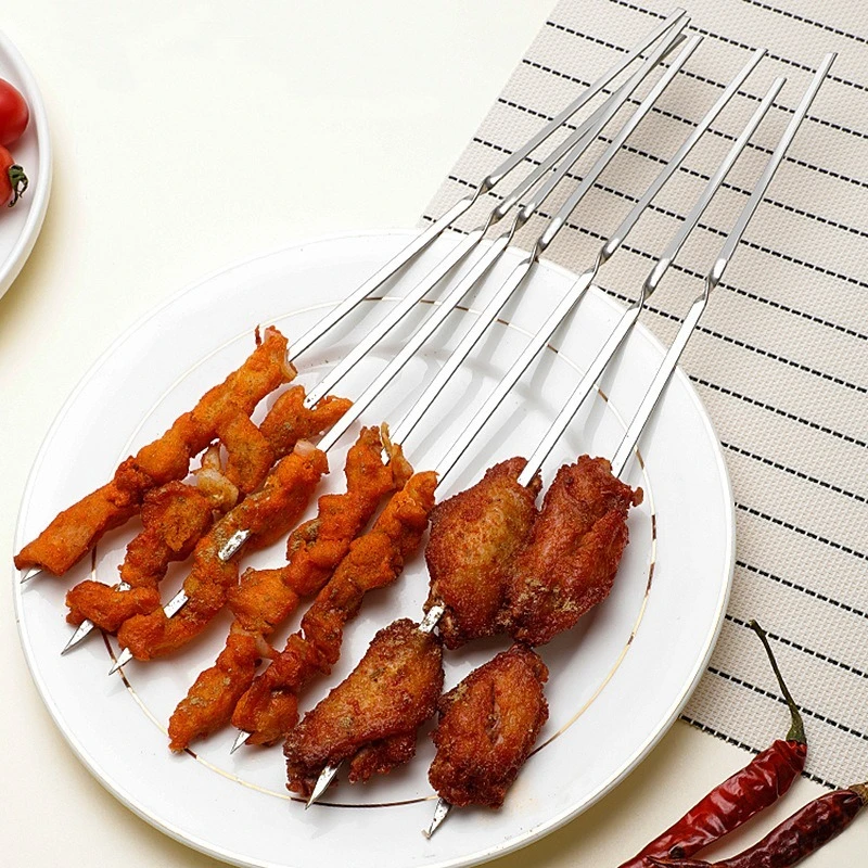 Titan-Grillspieße für den Außenbereich, leichte und gesunde Metall-Grillspieße, Camping-BBQ-Werkzeugspieße Image