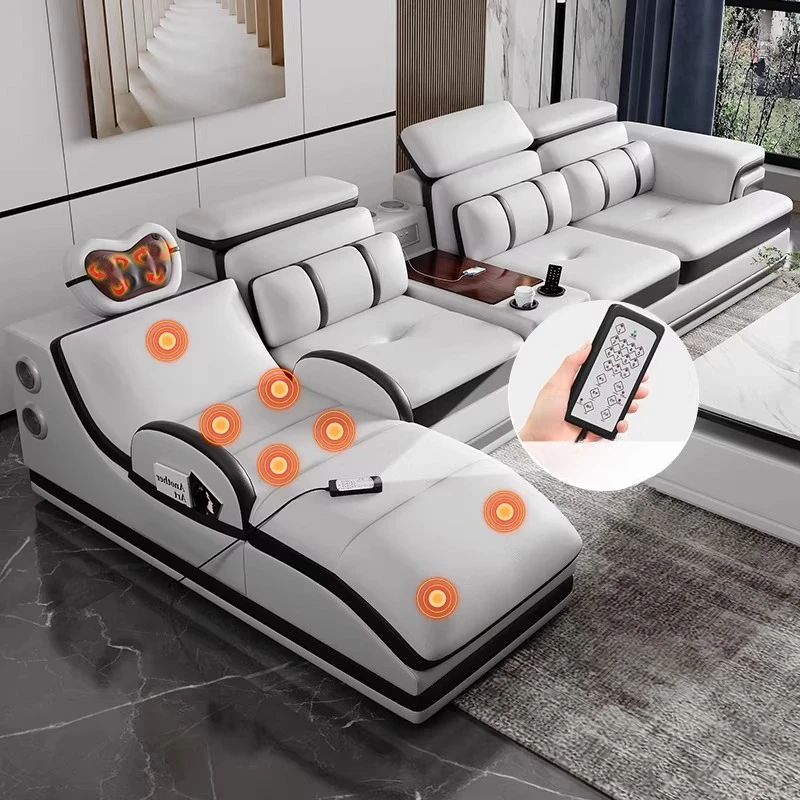 Multifunktionale Moderne Wohnzimmer-Sofas Smart Lounge Designer-Wohnzimmer-Sofas Luxuriöse Puffs Divano Eingangsbereich-Möbel Image