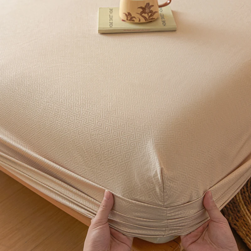 Doppelbettlaken, elastischer Matratzenbezug für Paare, Mikrofaser, ultraweich, Hotel-Luxus, Queen-Size-Bett, King-Size-Bett, 1 Stück Spannbettlaken oder 2 Stück Kissenbezüge Image