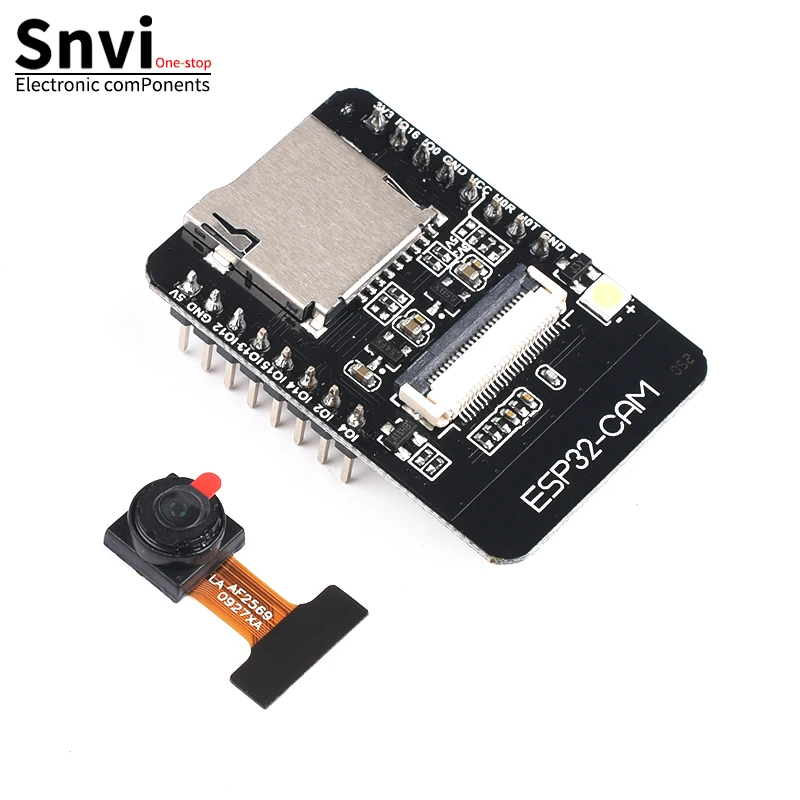 Snvi ESP32-CAM WLAN Bluetooth Modul Entwicklungsboard 5V ESP32 Seriell zu WLAN mit OV2640 Kamera für Arduino IoT NodeMCU Image