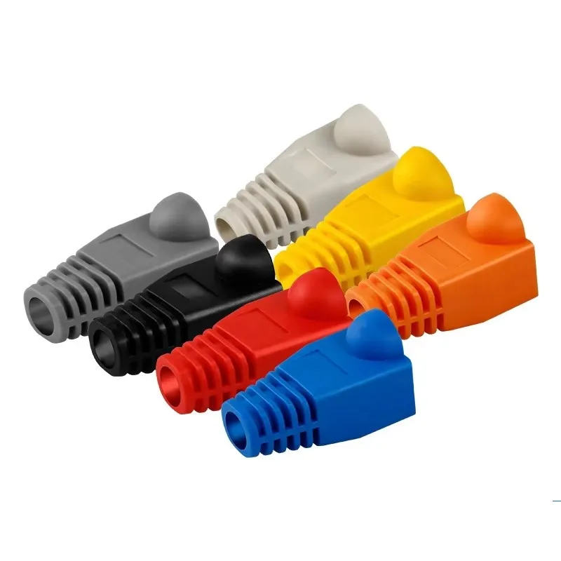 20/50/100 stücke RJ45 Stecker Schutzhülle Stecker Stecker Abdeckung Kappe für CAT5E/6 Kabel USB Anschlüsse Laptop PC Fall Image