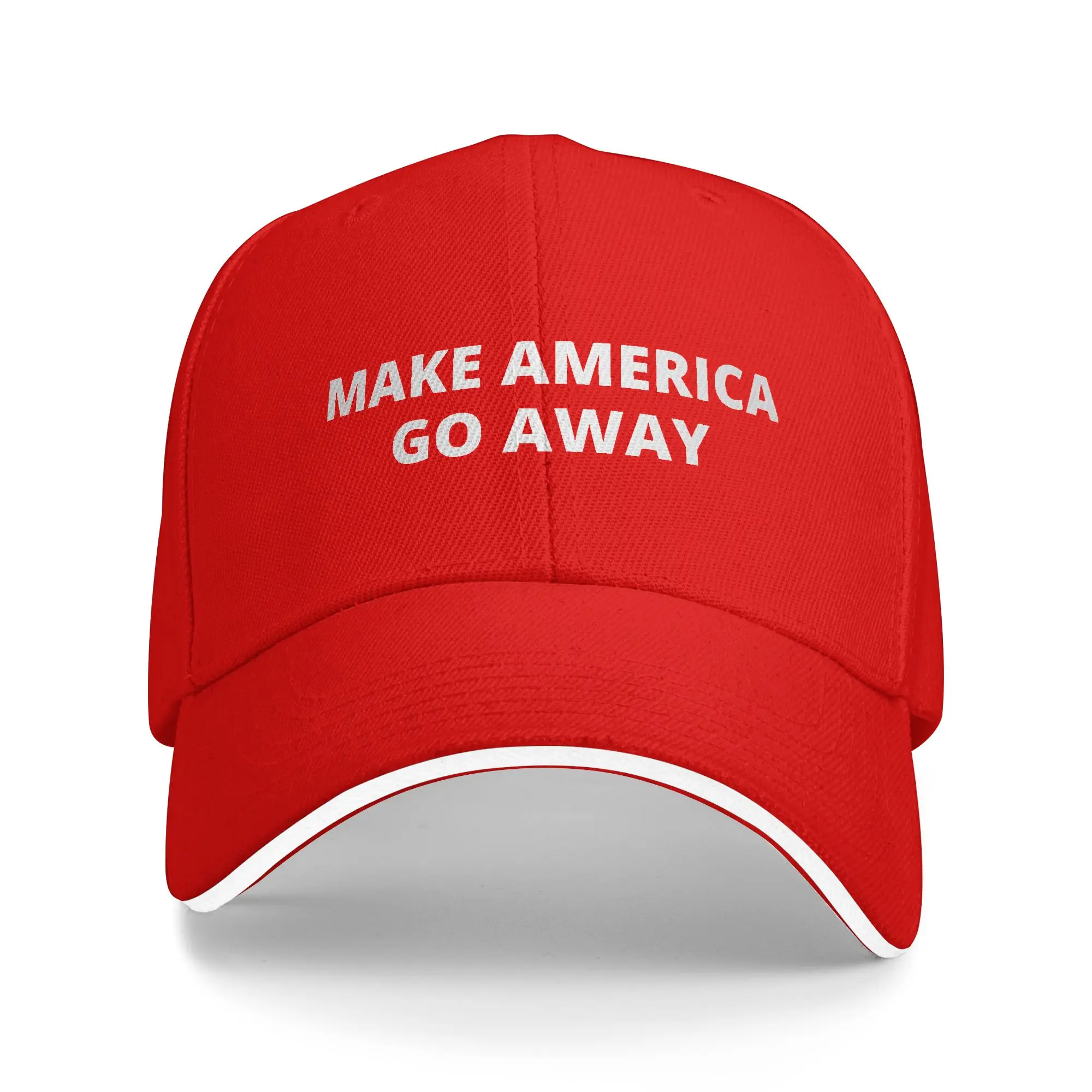 Make America Go Away MAGA Verstellbare Kappe Sommer-Sonnenschutz-Baseballmützen Herren Damen Hip-Hop-Baseballkappe Lässige Outdoor-Hüte