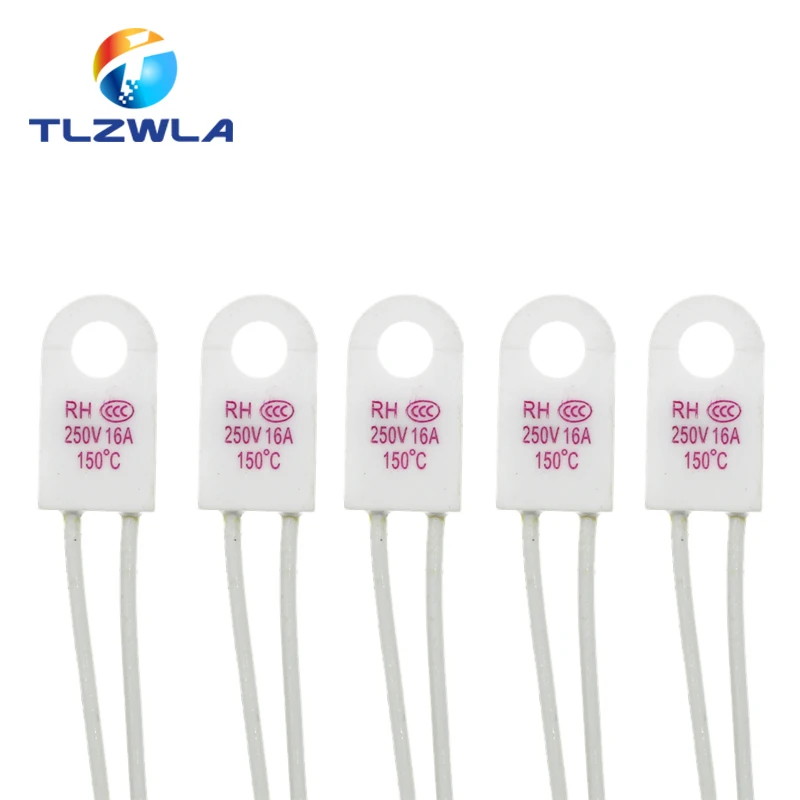 5PCS RH/Tf RH 135C RH 135 Celsius 13 5 Grad RH135 15A 250V Temperatur Sicherung Thermische Verbindungen über Temperatur Schutz Image