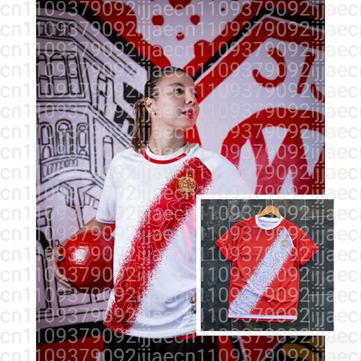 Maillot de football domicile Wydad Athletic Pro Botola Maroc 25-26, T-shirt sportif à séchage rapide pour homme, T-shirt enfant, Y2K, assorti pour la famille