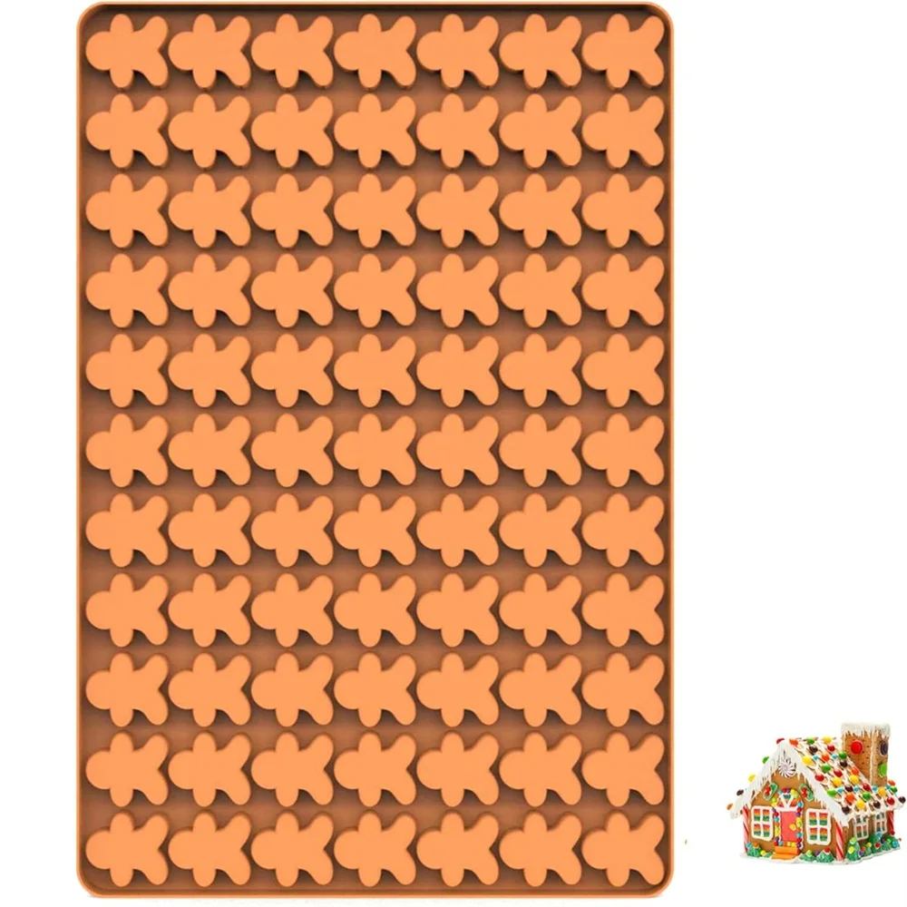 Silicona Para Hornear Galletas, Mini-Lebkuchenmann Aperitivos Para Cachorros und Mascotas, Moldes De Chocolate DIY Backformen Image