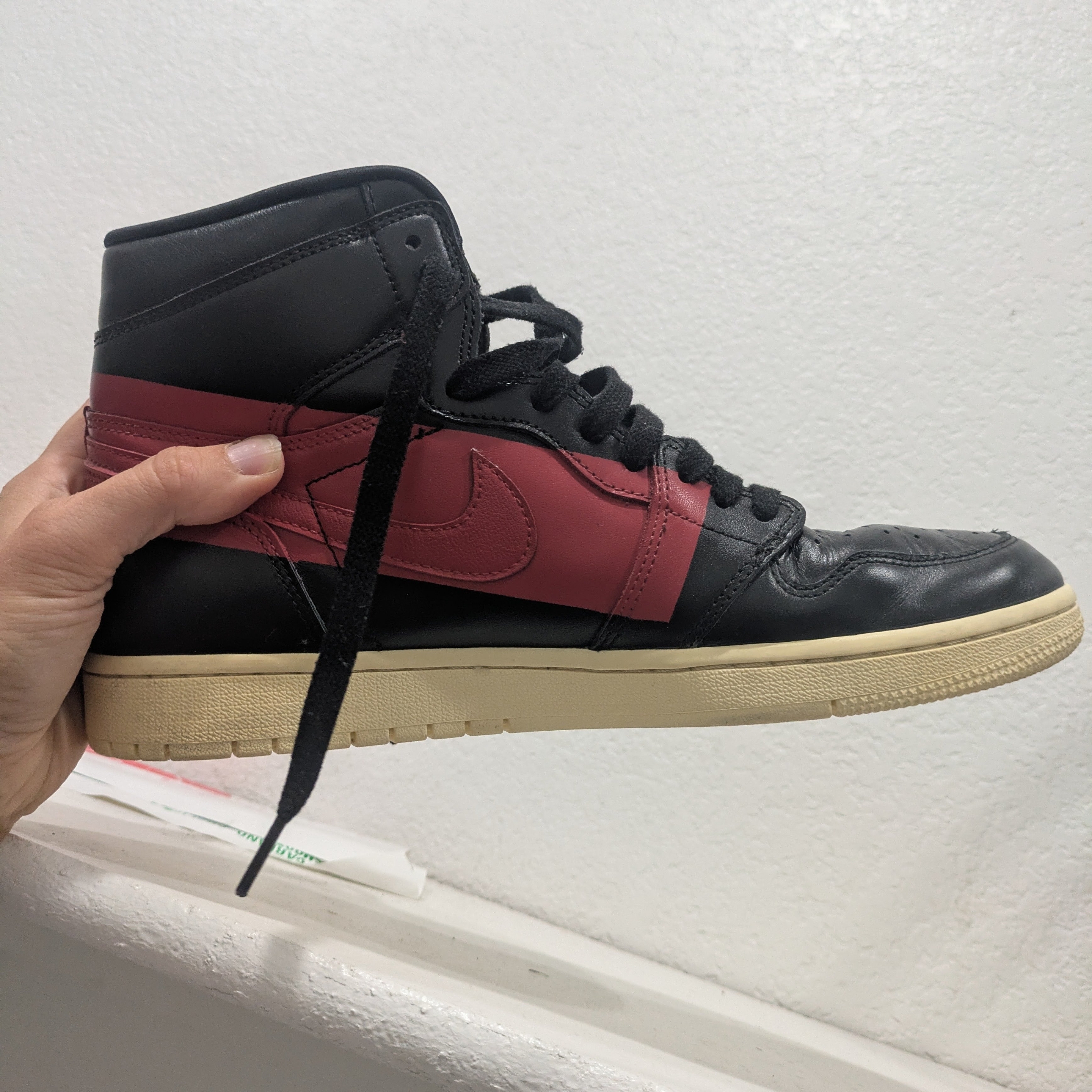 Nike Shoes | Air Jordan 1 High Og Defiant Black/Red-Sail Men Retro Basketball Shoe Nike | Color: Black/Red | Size: 11